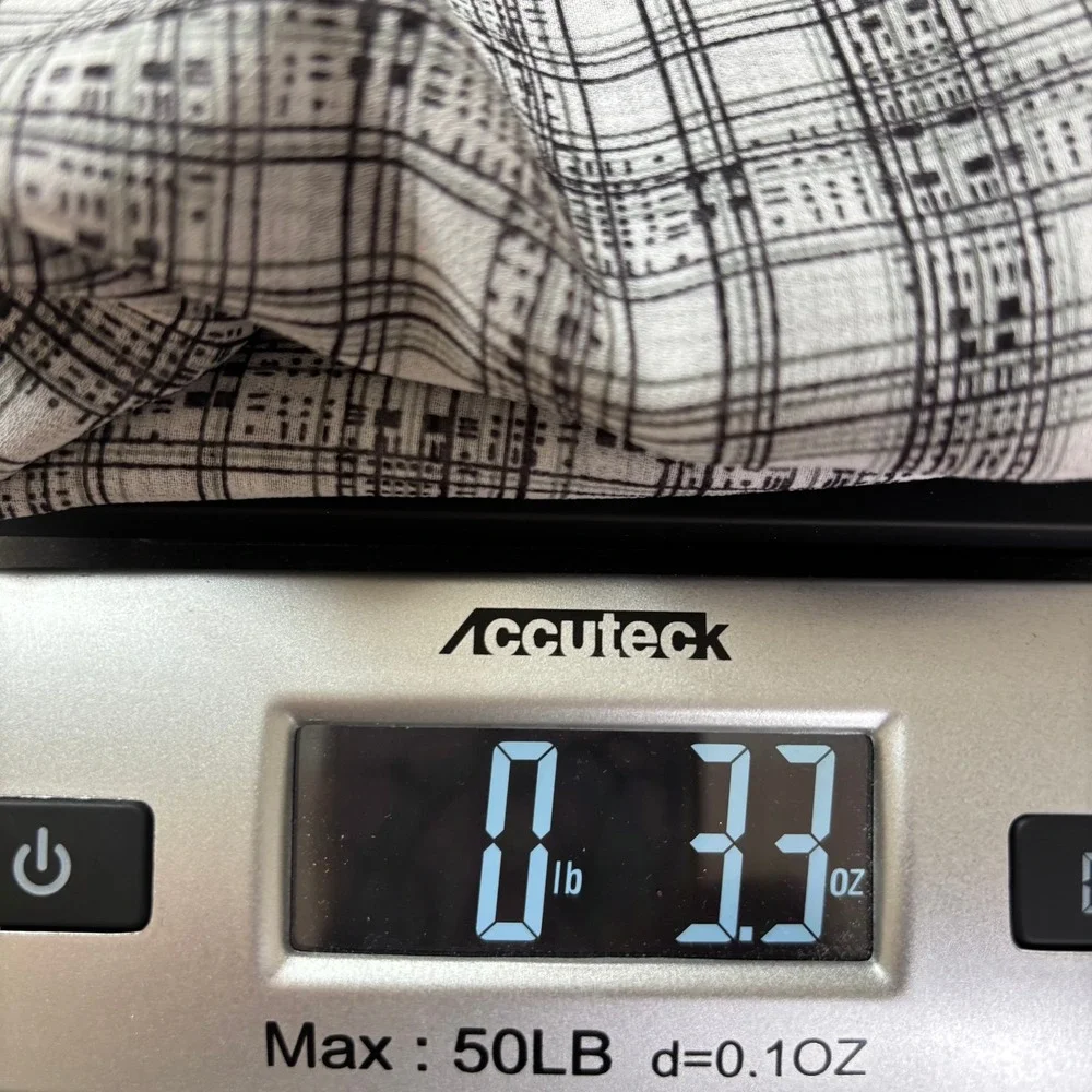 Cabi Sheer Fairy Goth Black White Grid V-Neck Tiered Flutter Sleeve Blouse XS - Picture 9 of 9